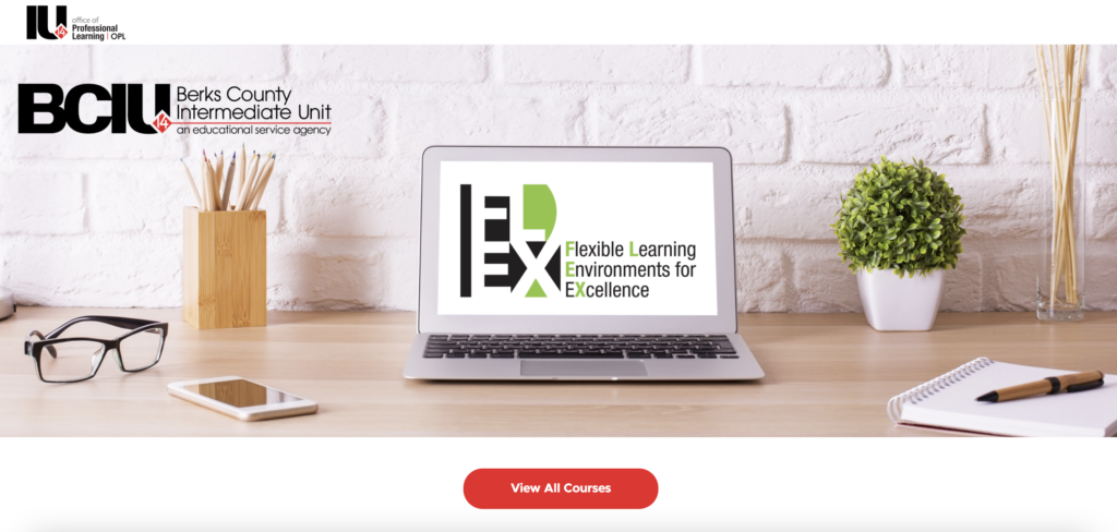 FLEX header on Teachable website